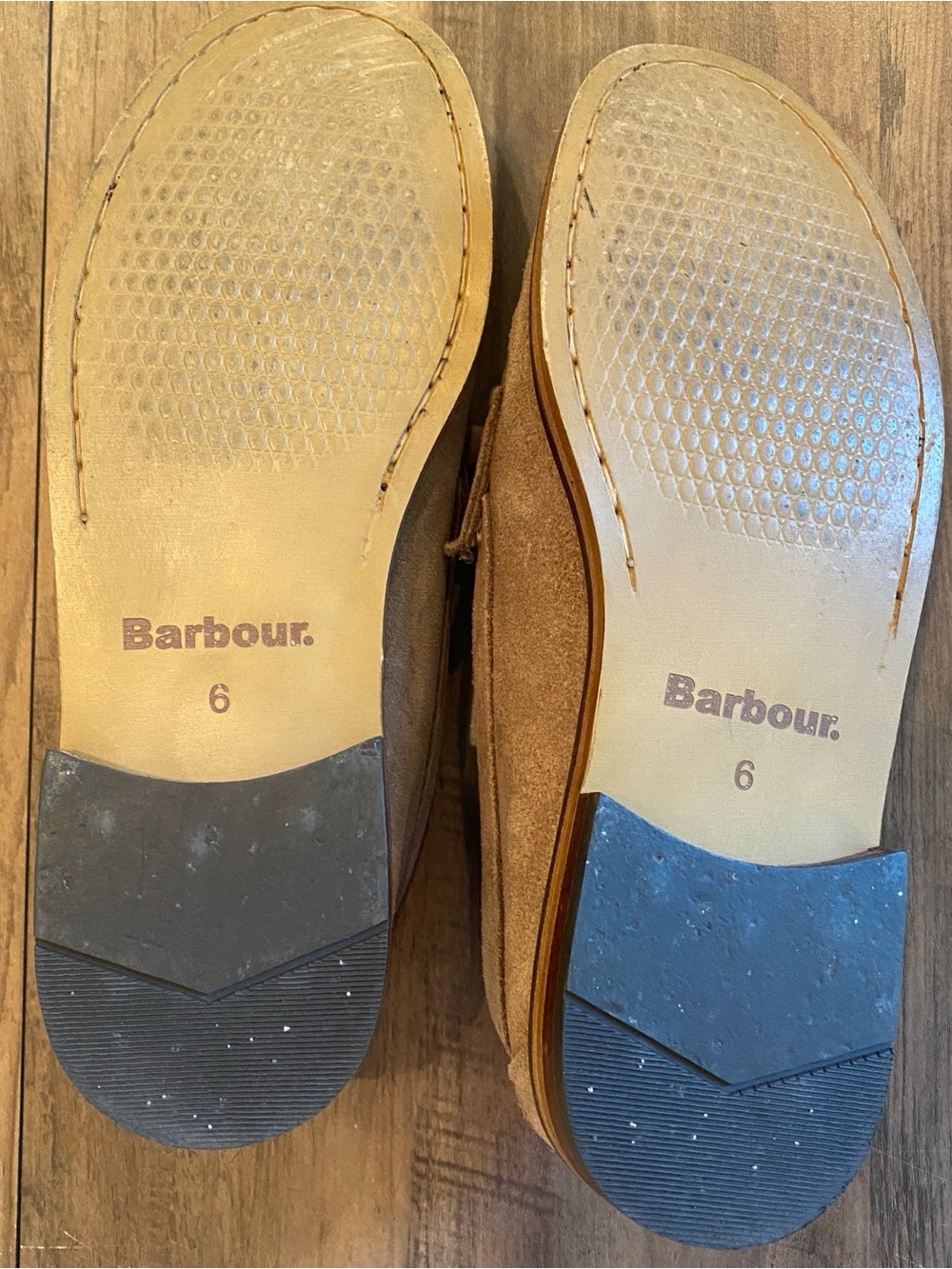 Barbour • Jen Suede Tassel Loafers • Tartan Lined British Heritage Shoes • Sz. 6 - Picture 8 of 9